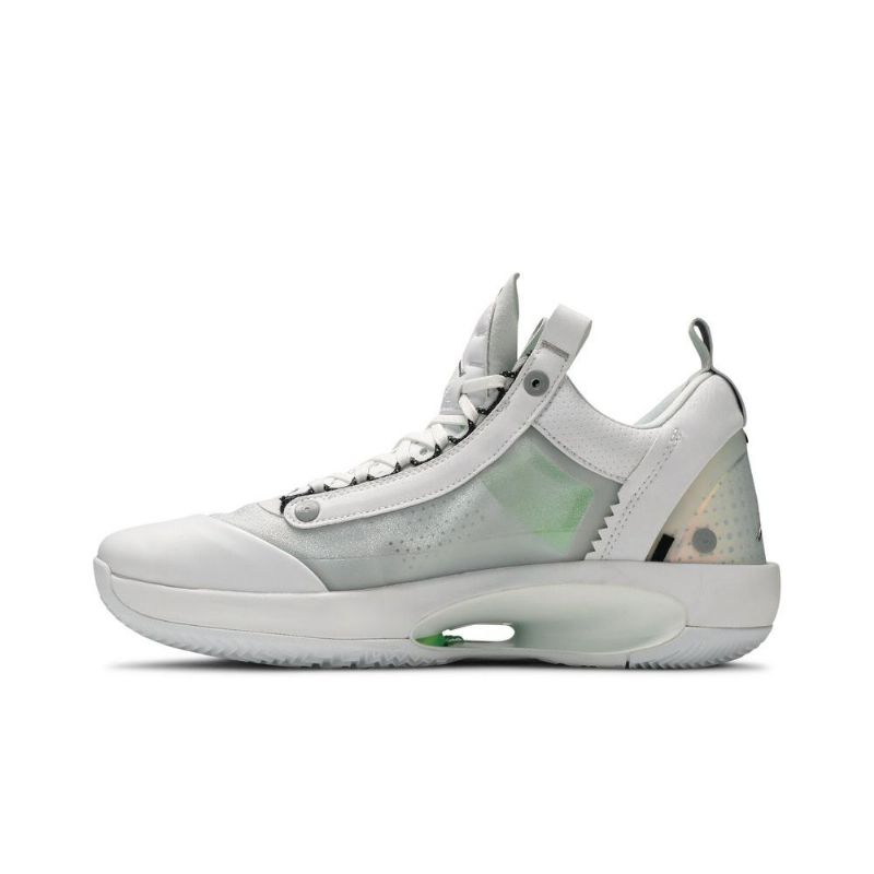Ανδρικά Παπούτσια Air Jordan 34 Low Άσπρο Ασήμι