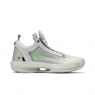 Ανδρικά Παπούτσια Air Jordan 34 Low Άσπρο Ασήμι