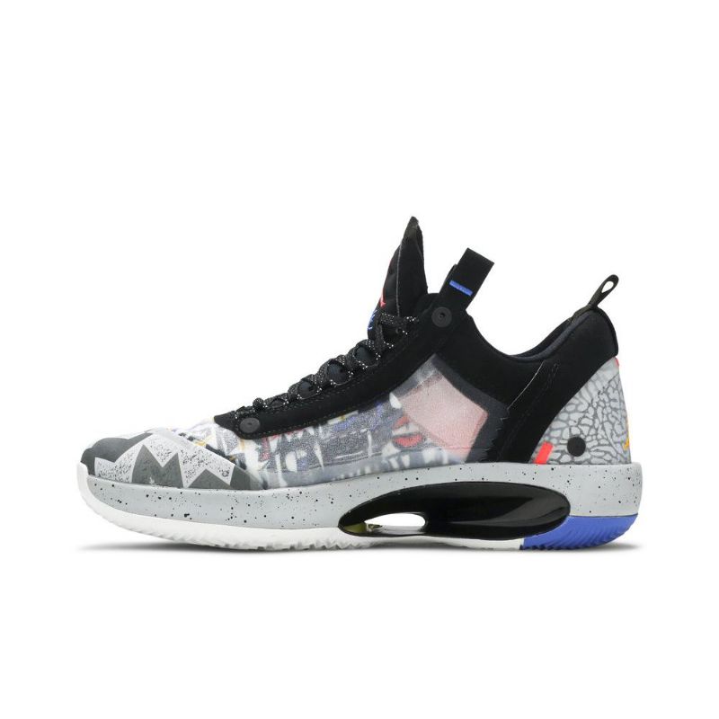 Ανδρικά Παπούτσια Air Jordan 34 Low Μαύρος Πορτοκάλι Γκρί