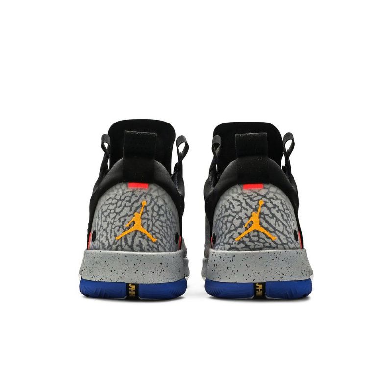 Ανδρικά Παπούτσια Air Jordan 34 Low Pf Μαύρος Πορτοκάλι Γκρί