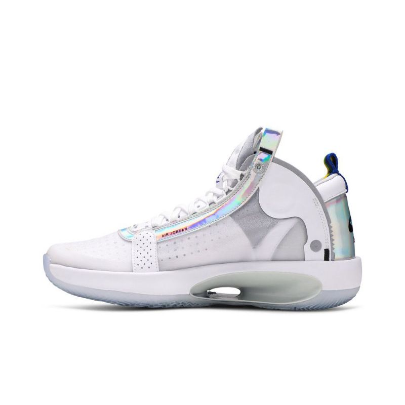 Ανδρικά Παπούτσια Air Jordan 34 Pf Άσπρο Ασήμι