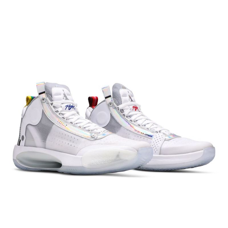 Ανδρικά Παπούτσια Air Jordan 34 Pf Άσπρο Ασήμι