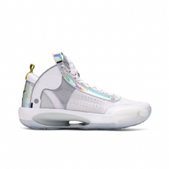 Ανδρικά Παπούτσια Air Jordan 34 Pf Άσπρο Ασήμι