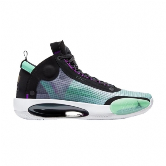 Ανδρικά Παπούτσια Air Jordan 34 Pf Μαύρα Τυρκουάζ Μωβ Μπλε