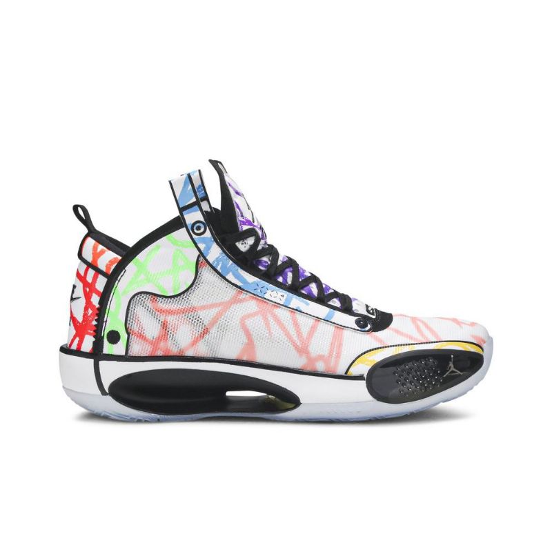Ανδρικά Παπούτσια Air Jordan 34 Zion Williamson Άσπρο Πολύχρωμα