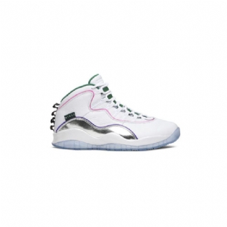 Ανδρικά Παπούτσια Air Jordan 10 Retro Άσπρο Ασήμι Πράσινος