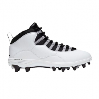 Ανδρικά Παπούτσια Air Jordan 10 Td Mid Άσπρο Γκρί Μαύρα