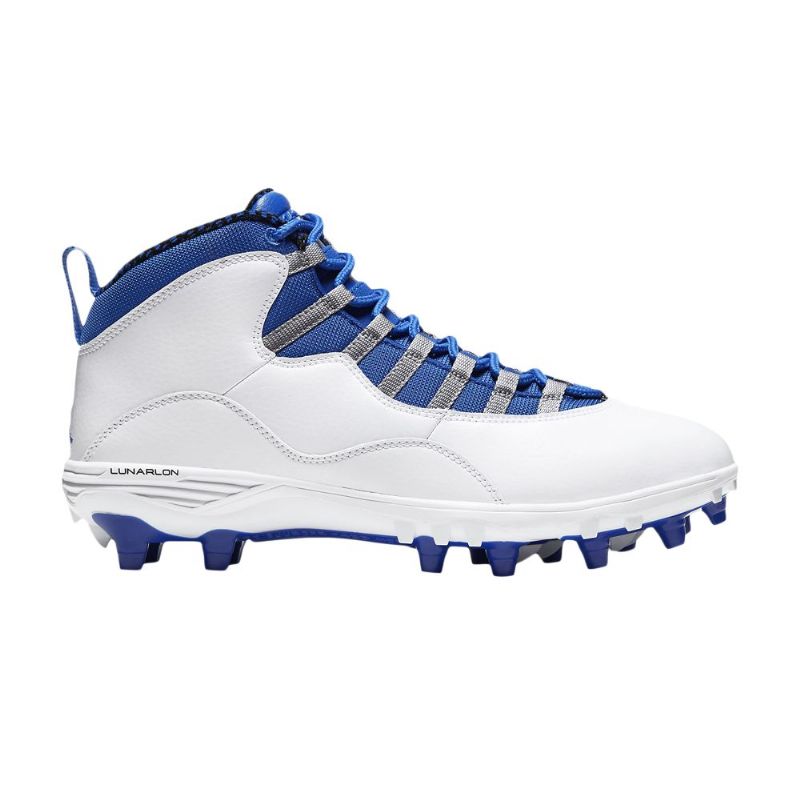 Ανδρικά Παπούτσια Air Jordan 10 Td Mid Άσπρο Γκρι Μπλε