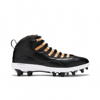 Ανδρικά Παπούτσια Air Jordan 10 Td Mid Μαύρος Χρυσός Λευκά