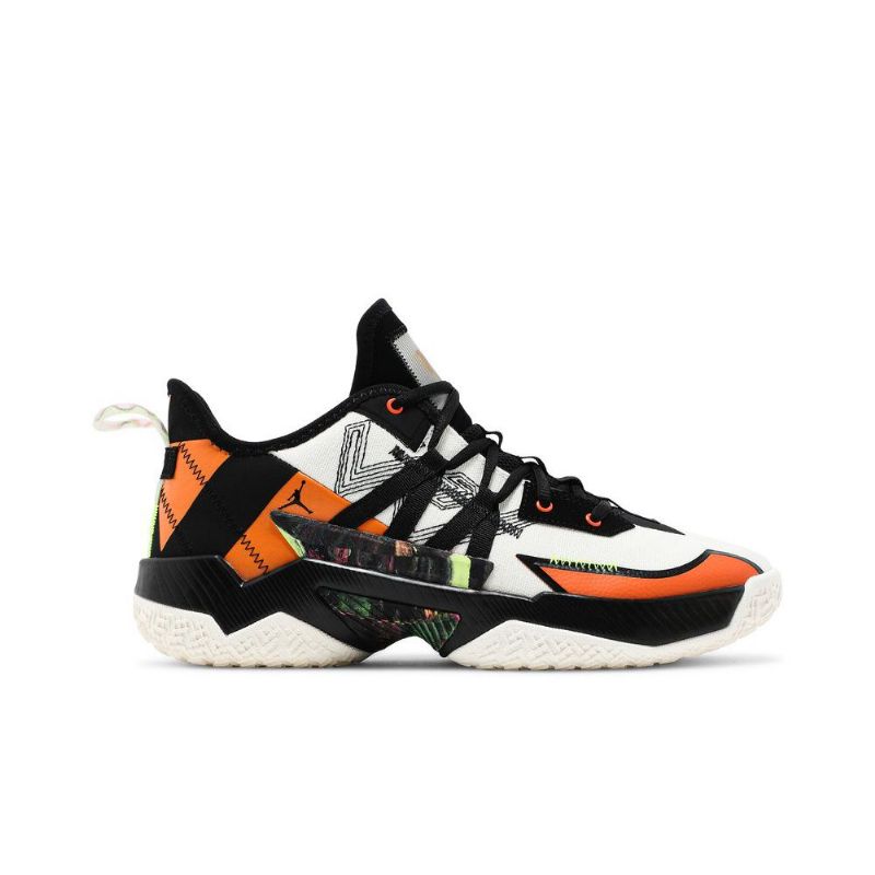 Ανδρικά Παπούτσια Air Jordan Westbrook One Take 2 Λευκά Μαύρα Πορτοκαλί