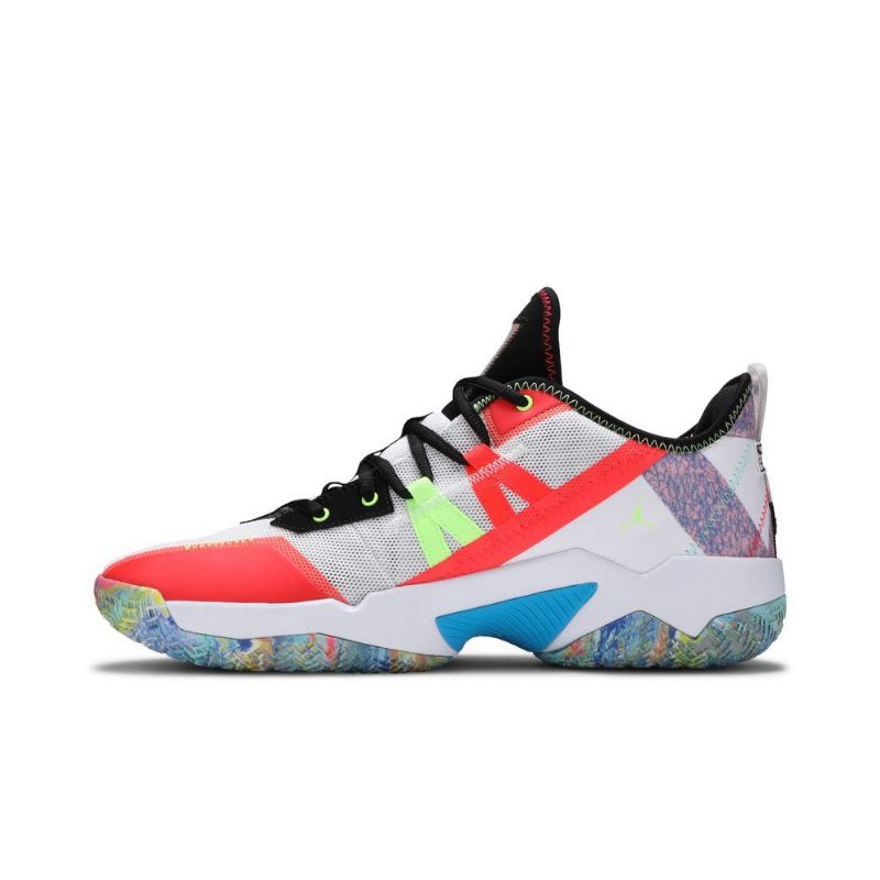 Ανδρικά Παπούτσια Air Jordan Westbrook One Take 2 Λευκά Πολύχρωμα