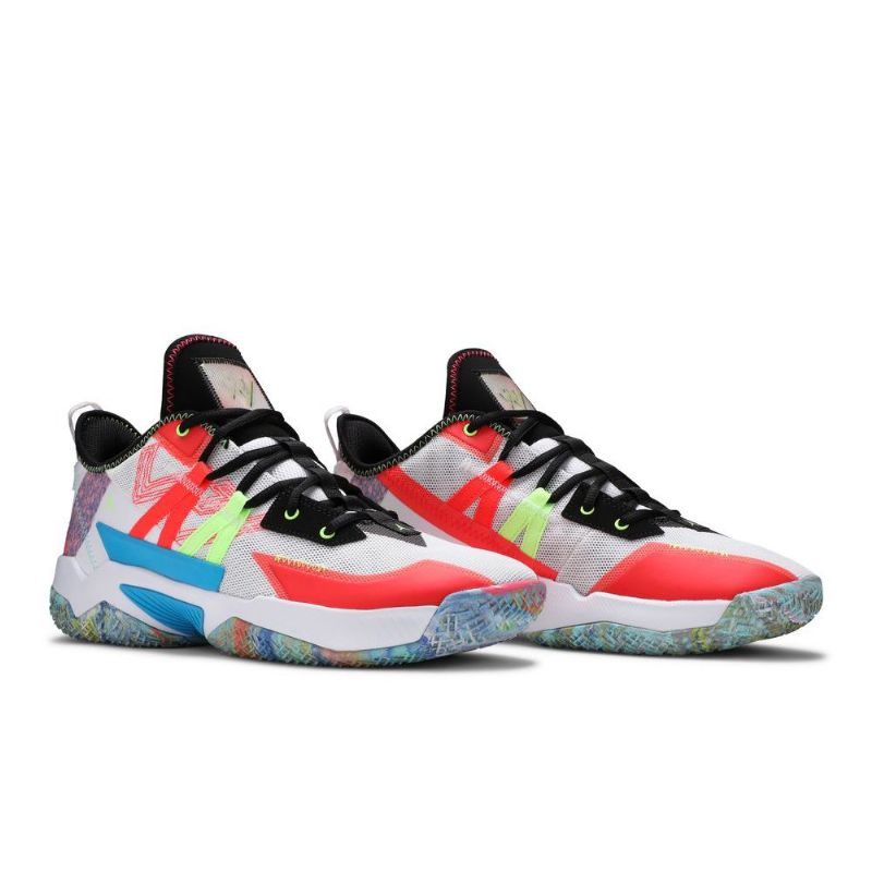 Ανδρικά Παπούτσια Air Jordan Westbrook One Take 2 Λευκά Πολύχρωμα