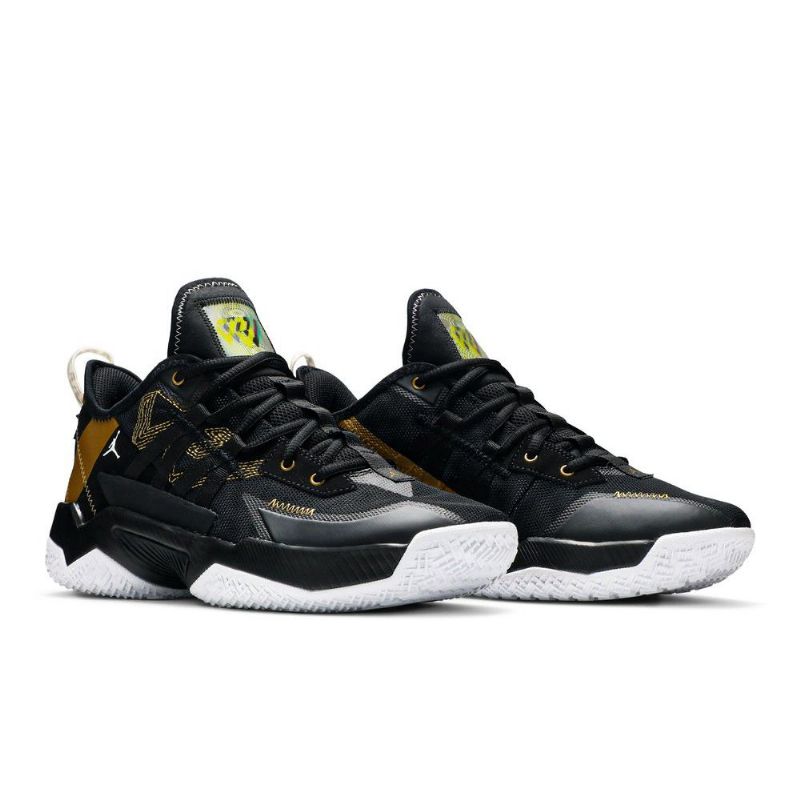 Ανδρικά Παπούτσια Air Jordan Westbrook One Take 2 Μαύρα Χρυσά Λευκά