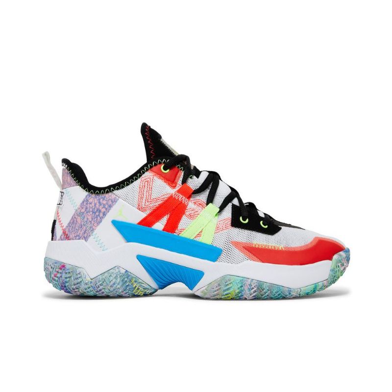Ανδρικά Παπούτσια Air Jordan Westbrook One Take 2 Pf Άσπρο Πολύχρωμα