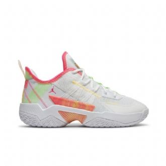 Ανδρικά Παπούτσια Air Jordan Westbrook One Take 2 Pf Άσπρο Πράσινος Κίτρινος Ροζ