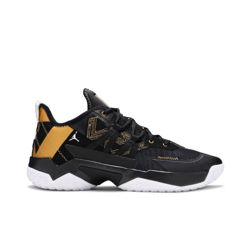 Ανδρικά Παπούτσια Air Jordan Westbrook One Take 2 Pf Μαύρος Χρυσός Άσπρο