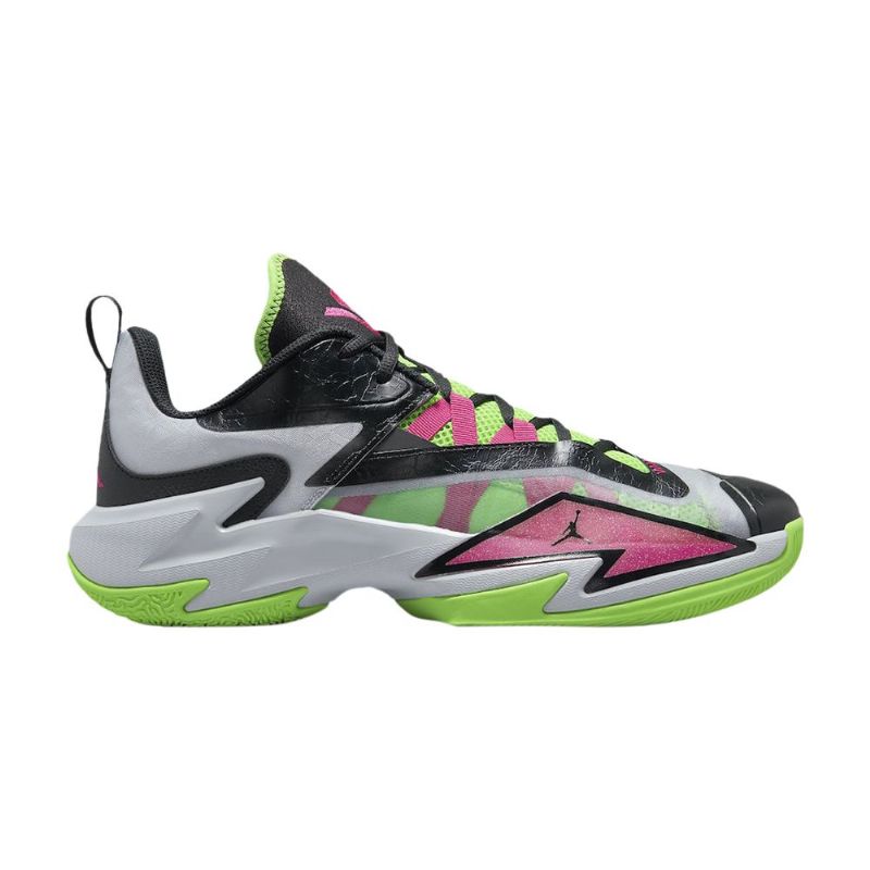 Ανδρικά Παπούτσια Air Jordan Westbrook One Take 3 Pf Γκρί Ροζ Μαύρος Πράσινος