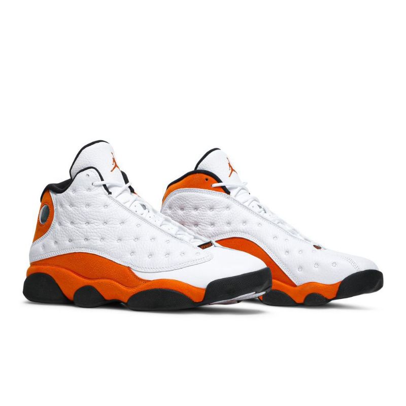 Ανδρικά Παπούτσια Air Jordan 13 Retro Άσπρο Πορτοκάλι Μαύρος