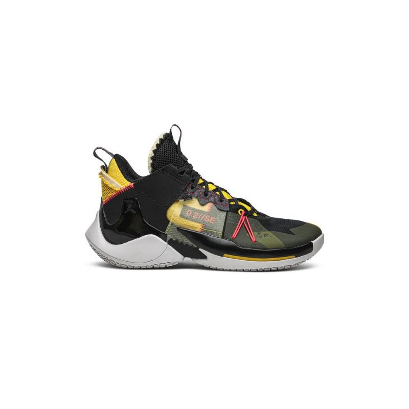 Ανδρικά Παπούτσια Air Jordan Why Not Zer0.2 Μαύρα Κίτρινα Κόκκινα Γκρι