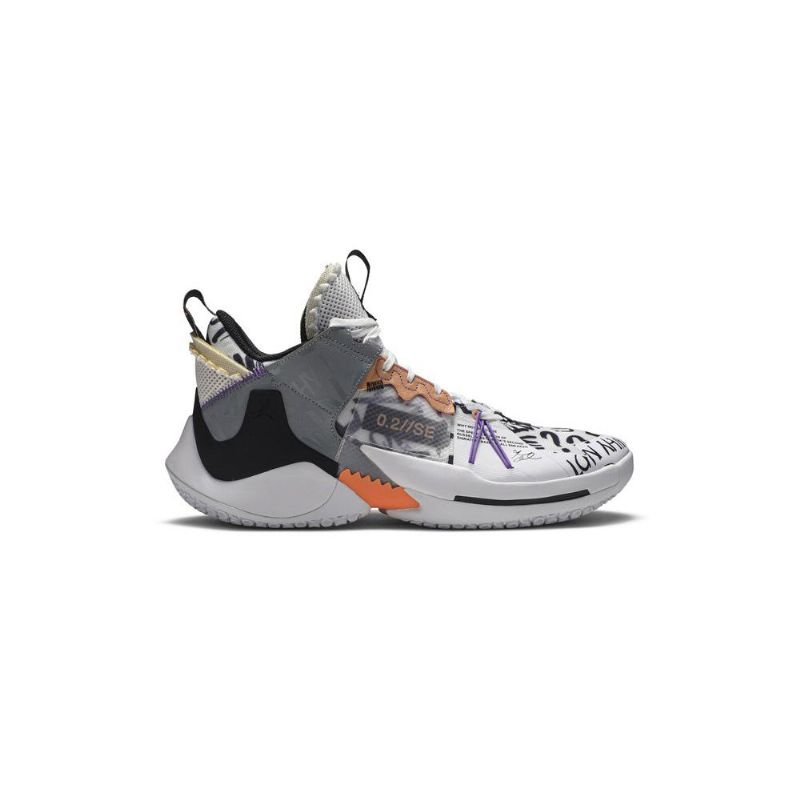 Ανδρικά Παπούτσια Air Jordan Why Not Zer0.2 Se Άσπρο Πορτοκάλι Γκρί Μαύρος