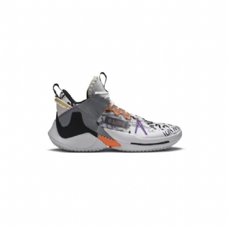 Ανδρικά Παπούτσια Air Jordan Why Not Zer0.2 Se Άσπρο Πορτοκάλι Γκρί Μαύρος