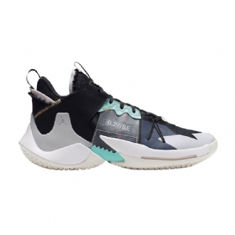 Ανδρικά Παπούτσια Air Jordan Why Not Zer0.2 Se Pf Μαύρα Γκρι Τυρκουάζ Λευκά