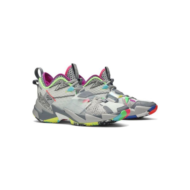 Ανδρικά Παπούτσια Air Jordan Why Not Zer0.3 Άσπρο Γκρί