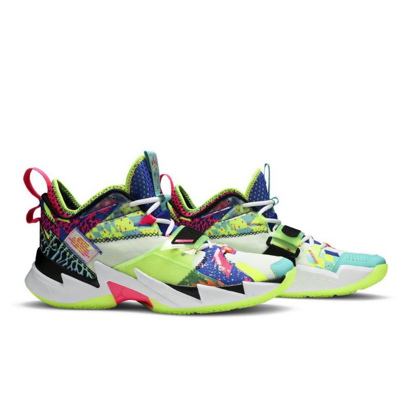 Ανδρικά Παπούτσια Air Jordan Why Not Zer0.3 Άσπρο Πολύχρωμα