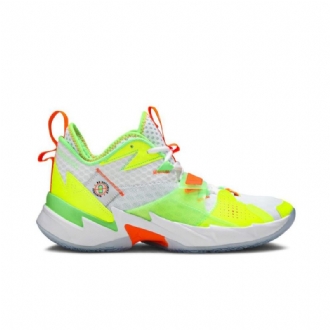 Ανδρικά Παπούτσια Air Jordan Why Not Zer0.3 Άσπρο Πράσινος Πορτοκάλι