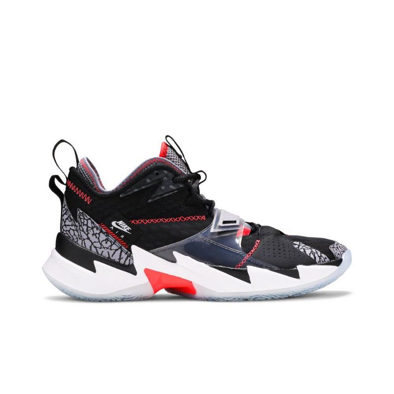 Ανδρικά Παπούτσια Air Jordan Why Not Zer0.3 Pf Μαύρα Γκρι Κόκκινα Λευκά