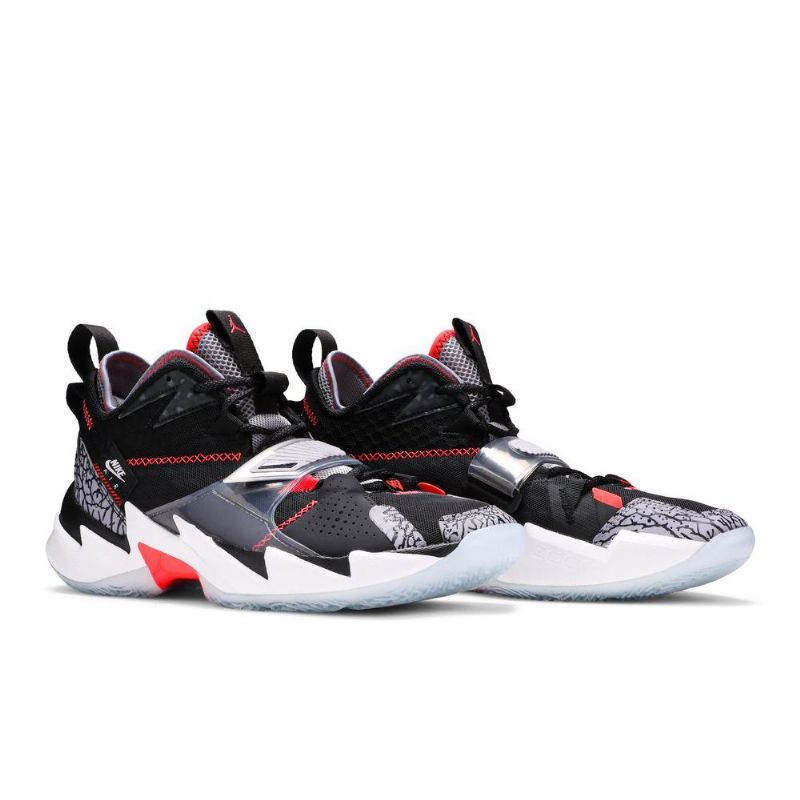 Ανδρικά Παπούτσια Air Jordan Why Not Zer0.3 Pf Μαύρα Γκρι Κόκκινα Λευκά