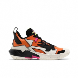 Ανδρικά Παπούτσια Air Jordan Why Not Zer0.4 Λευκά Μαύρα Πορτοκαλί