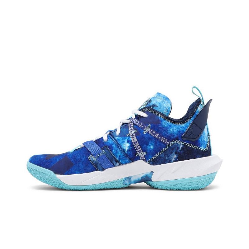 Ανδρικά Παπούτσια Air Jordan Why Not Zer0.4 Μπλε Άσπρο Σκούρο