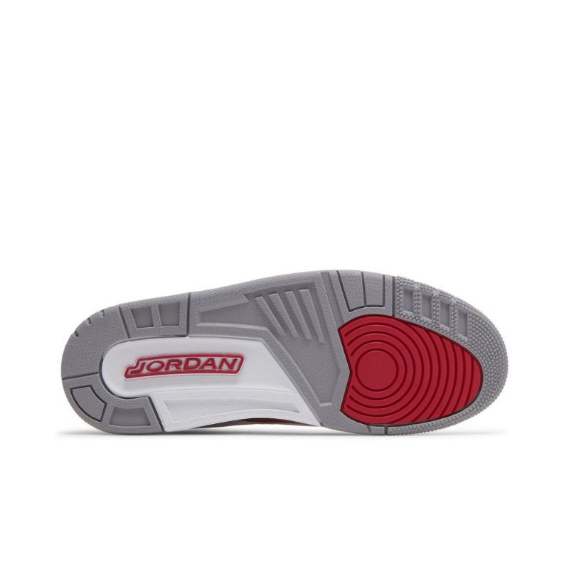 Ανδρικά Παπούτσια Air Jordan 3 Retro Άσπρο Κόκκινος Γκρί
