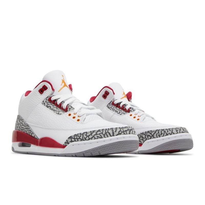 Ανδρικά Παπούτσια Air Jordan 3 Retro Άσπρο Κόκκινος Γκρί