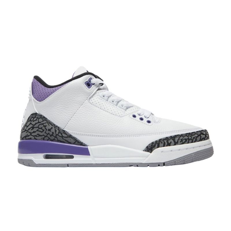 Ανδρικά Παπούτσια Air Jordan 3 Retro Άσπρο Μωβ Γκρί
