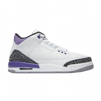 Ανδρικά Παπούτσια Air Jordan 3 Retro Άσπρο Μωβ Γκρί