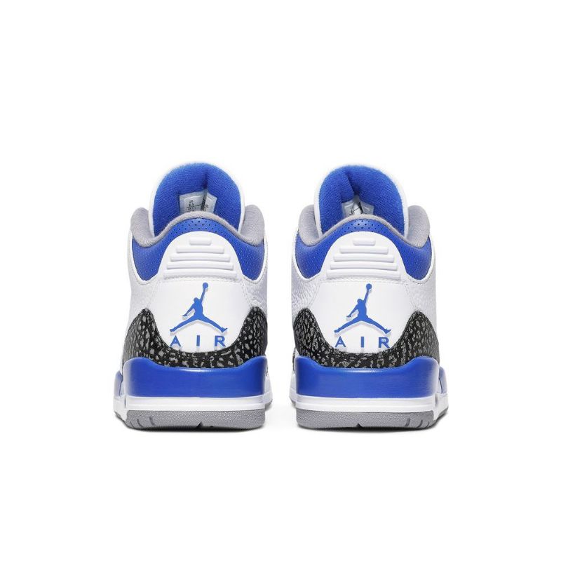 Ανδρικά Παπούτσια Air Jordan 3 Ρετρό Λευκό Μαύρο Γκρι Μπλε