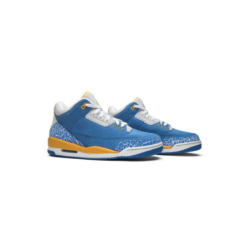 Ανδρικά Παπούτσια Air Jordan 3 Retro Ls Μπλε Άσπρο Χρυσός