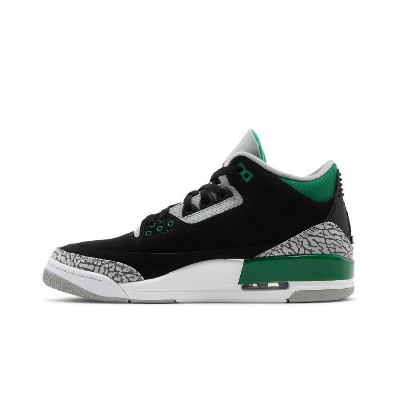 Ανδρικά Παπούτσια Air Jordan 3 Retro Μαύρα Πράσινα Γκρι Λευκά