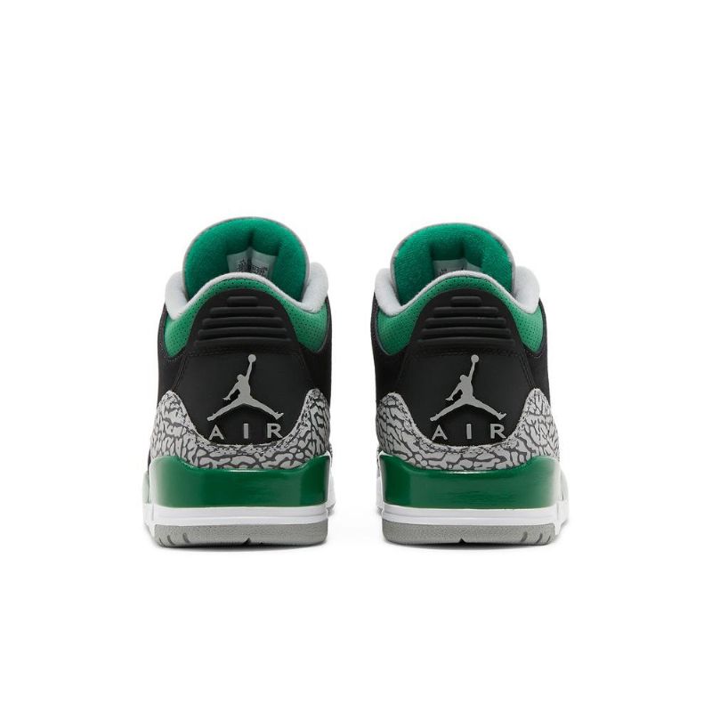 Ανδρικά Παπούτσια Air Jordan 3 Retro Μαύρα Πράσινα Γκρι Λευκά