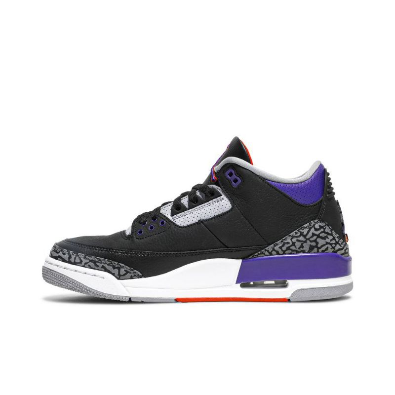 Ανδρικά Παπούτσια Air Jordan 3 Retro Μαύρος Γκρί Μωβ Άσπρο