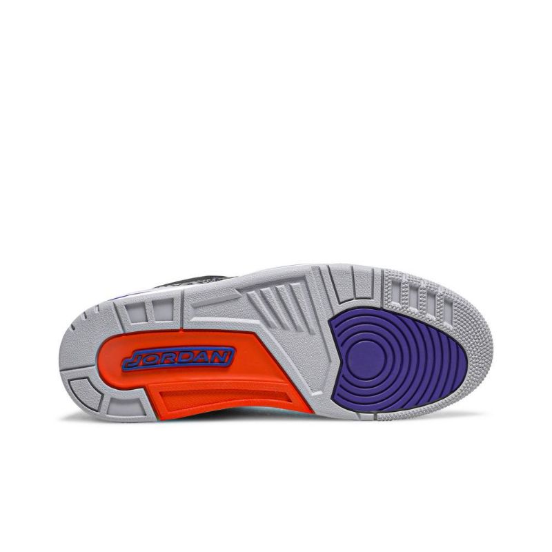 Ανδρικά Παπούτσια Air Jordan 3 Retro Μαύρος Γκρί Μωβ Άσπρο