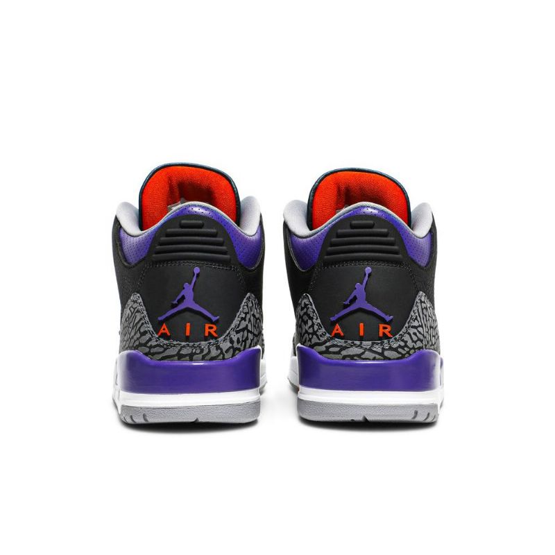 Ανδρικά Παπούτσια Air Jordan 3 Retro Μαύρος Γκρί Μωβ Άσπρο