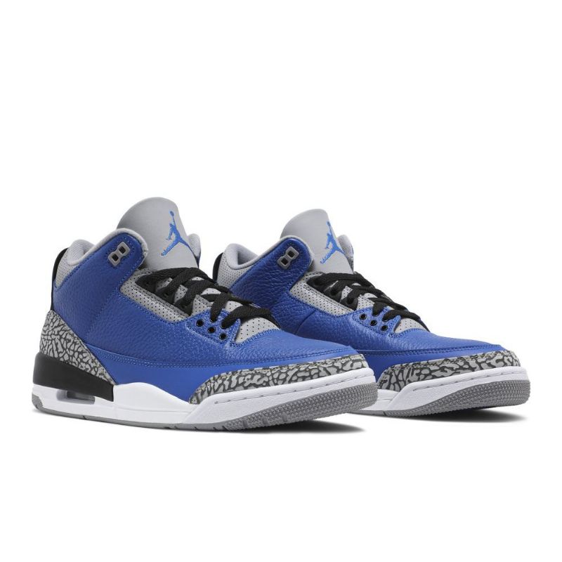 Ανδρικά Παπούτσια Air Jordan 3 Retro Μπλε Γκρί Μαύρος