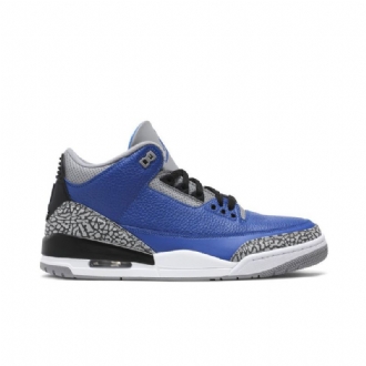 Ανδρικά Παπούτσια Air Jordan 3 Retro Μπλε Γκρί Μαύρος