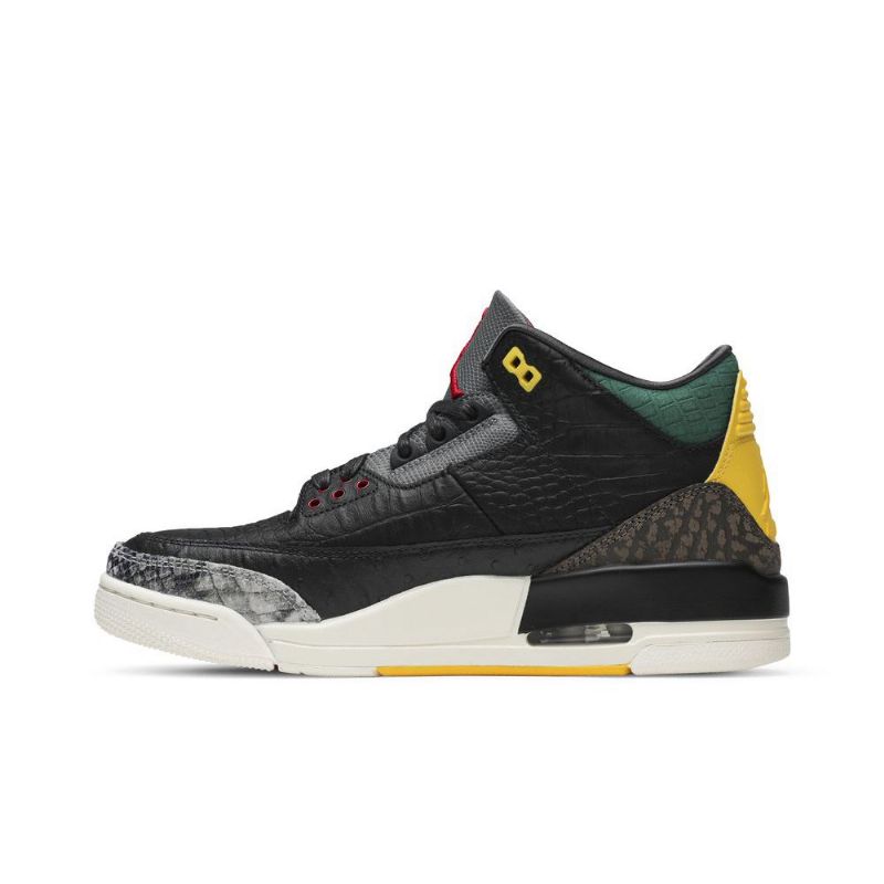 Ανδρικά Παπούτσια Air Jordan 3 Retro Se Μαύρα Πράσινα Κίτρινα Κόκκινα