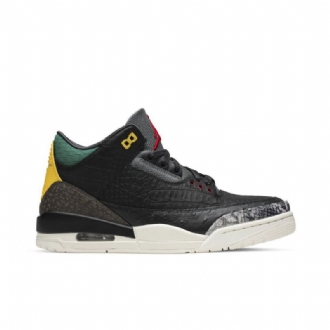 Ανδρικά Παπούτσια Air Jordan 3 Retro Se Μαύρα Πράσινα Κίτρινα Κόκκινα