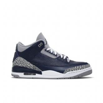Ανδρικά Παπούτσια Air Jordan 3 Retro Σκούρο Μπλε Γκρί Άσπρο