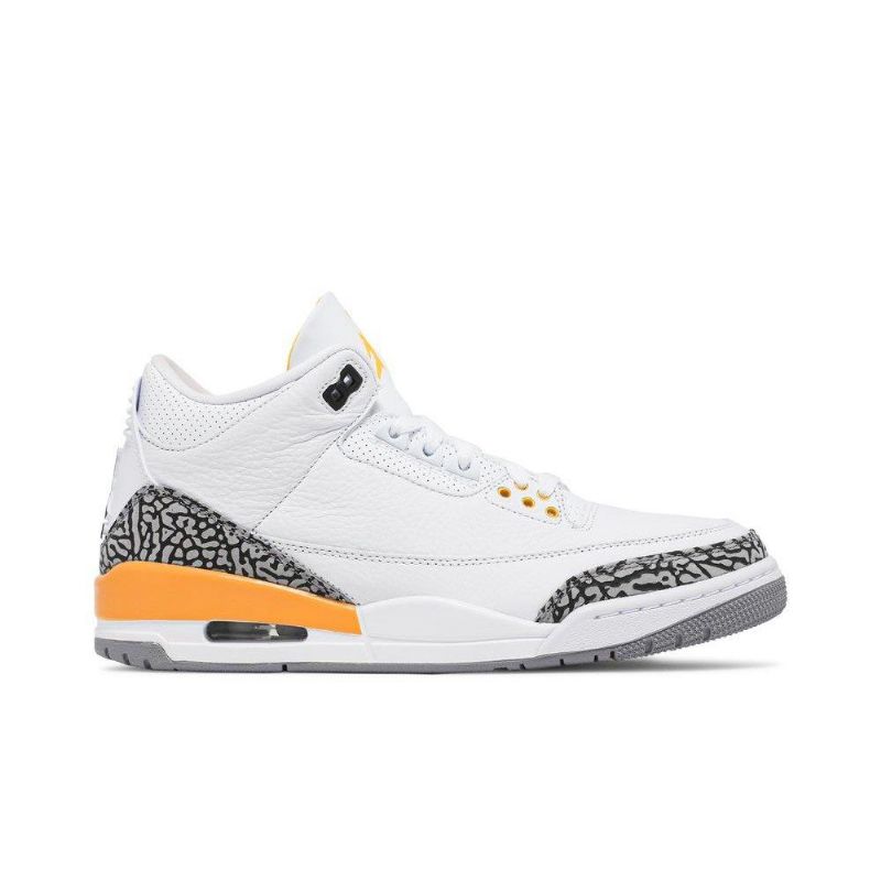 Γυναικεία Παπούτσια Air Jordan 3 Ρετρό Λευκό Πορτοκαλί Γκρι